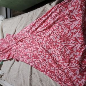 Floral Pink Midi Dress